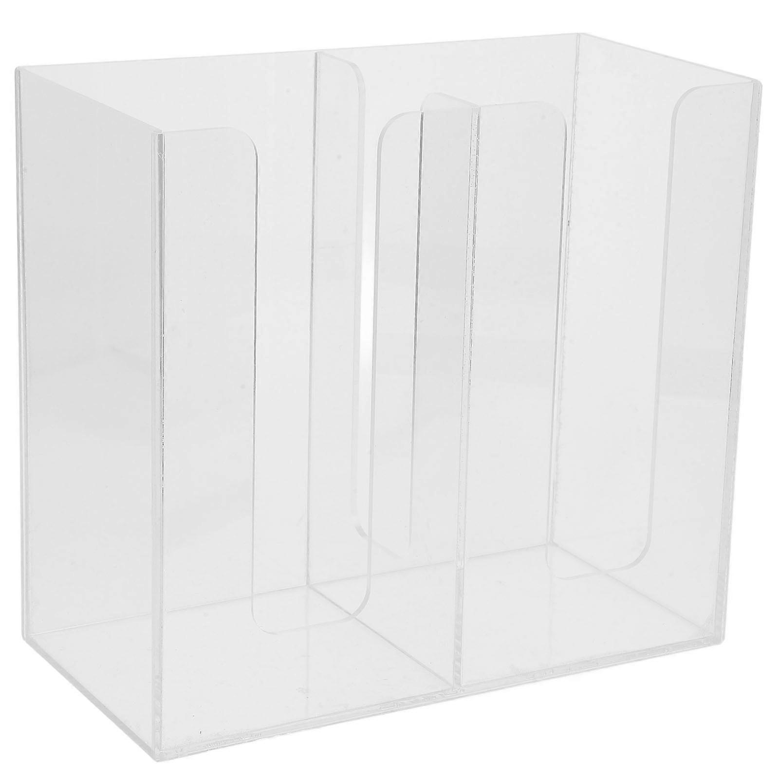 מחזיק מתקן נייר שקוף משטח עבודה מארגן כוסות נייר מחזיק כוסות קפה אקריליק