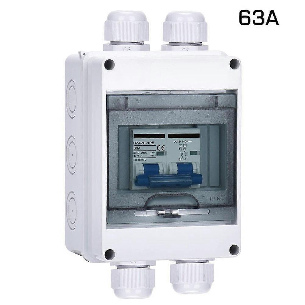 PV Disconnect Box DC12-240V Circuit Breaker Solar System Isolator Switch 16-120A