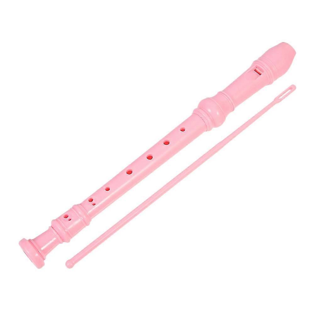 Plastic Soprano Recorder Recorder Instrument for Music Playing 2Sets Pink Flute