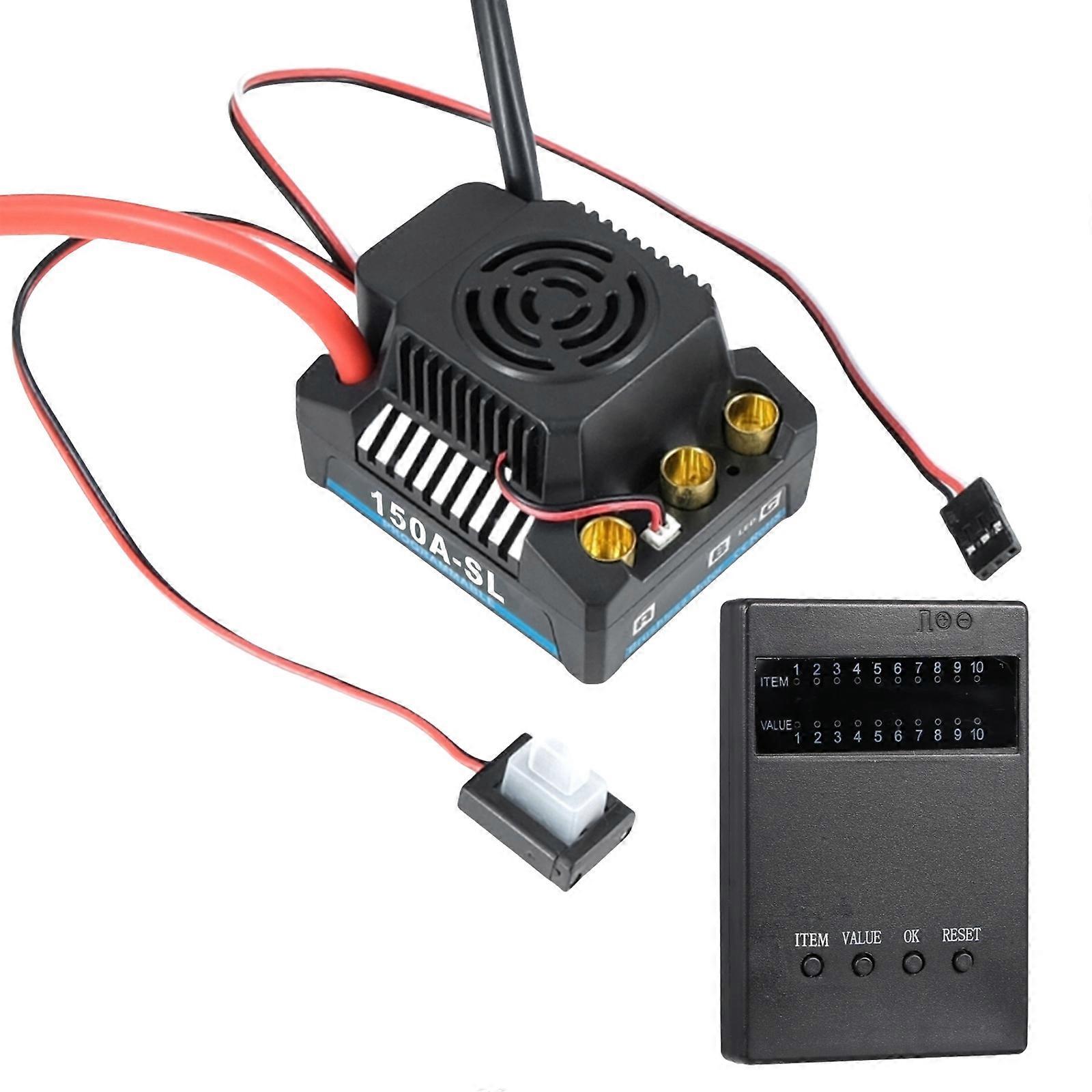 Sensorless Brushless Esc Supplies for Car Toy Remote Control Programming 120A/150A Model Car Motor Supplies Multicolor