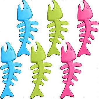 6 Pcs Fishbone Dog Chew Toy Fish Toy for Dog Bite Resistant Pet Toy Molar Dog Training Toy TPR