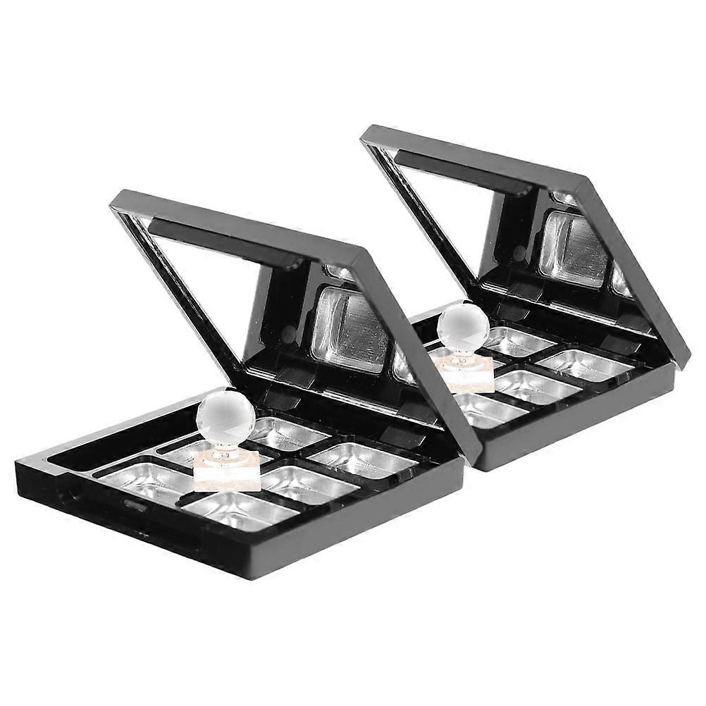 DIY Eyeshadow Palette for Storage Use 2Sets Portable Makeup Storage Tray