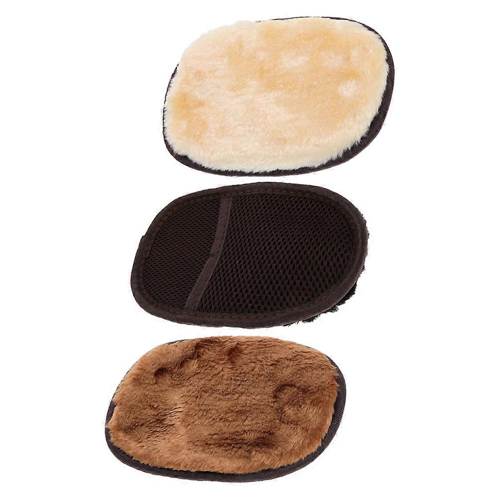 Shoe Polishing Mitts for Polishing and Buffing 3Pcs Assorted Colors