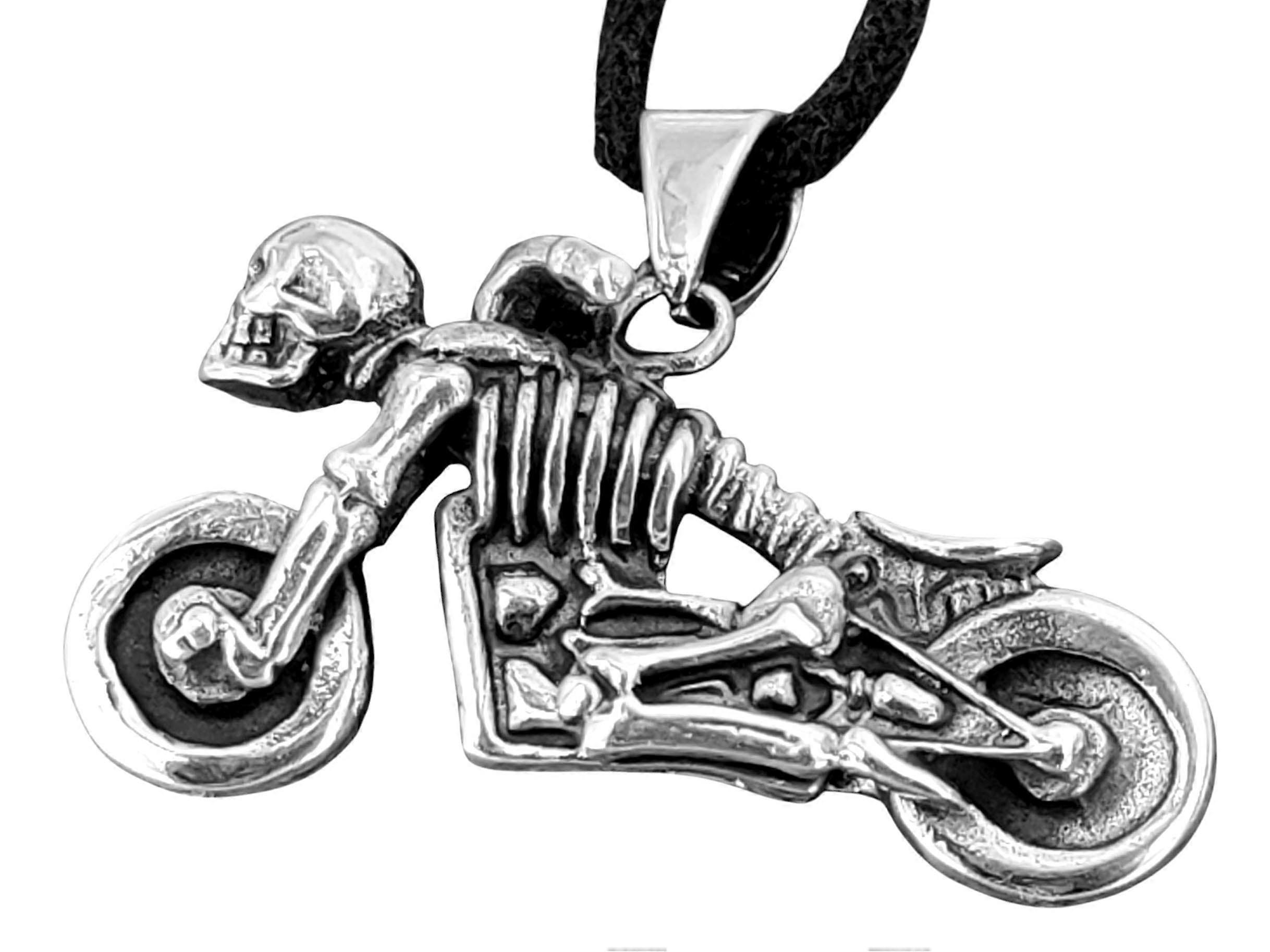 Motorcycle 265 with Snake Chain - Silver