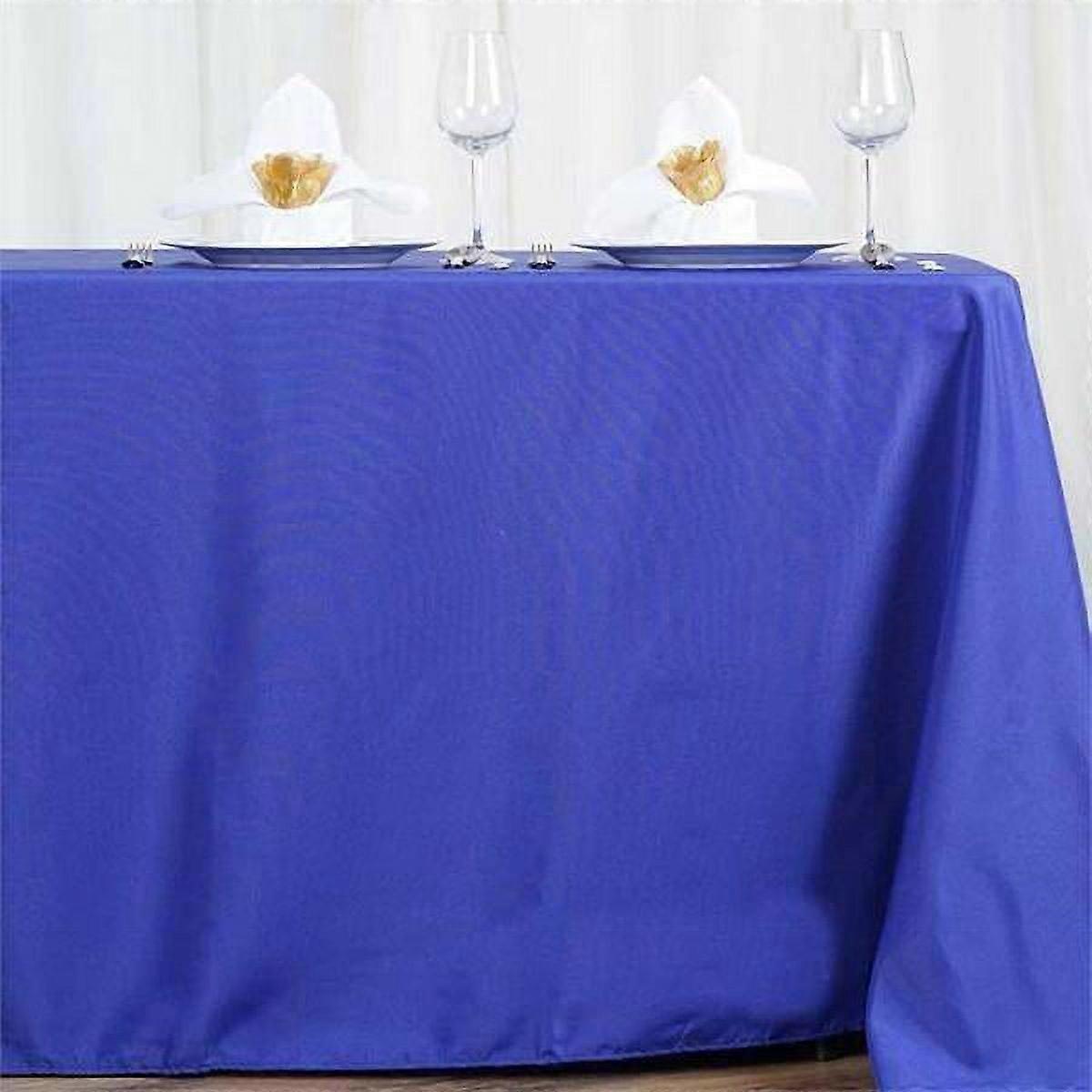 BalsaCircle 72" x 120" Polyester RECTANGULAR Tablecloth Table Linens Royal Blue