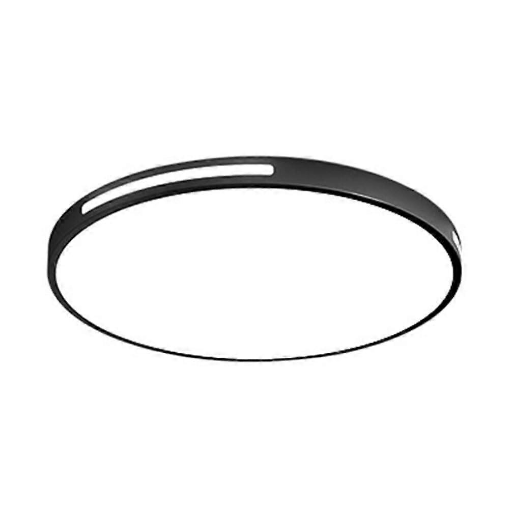 Modern LED Flush Mount Ceiling Light Fixture, Round Acrylic Shade, Adjustable ThreeColor, 60CM