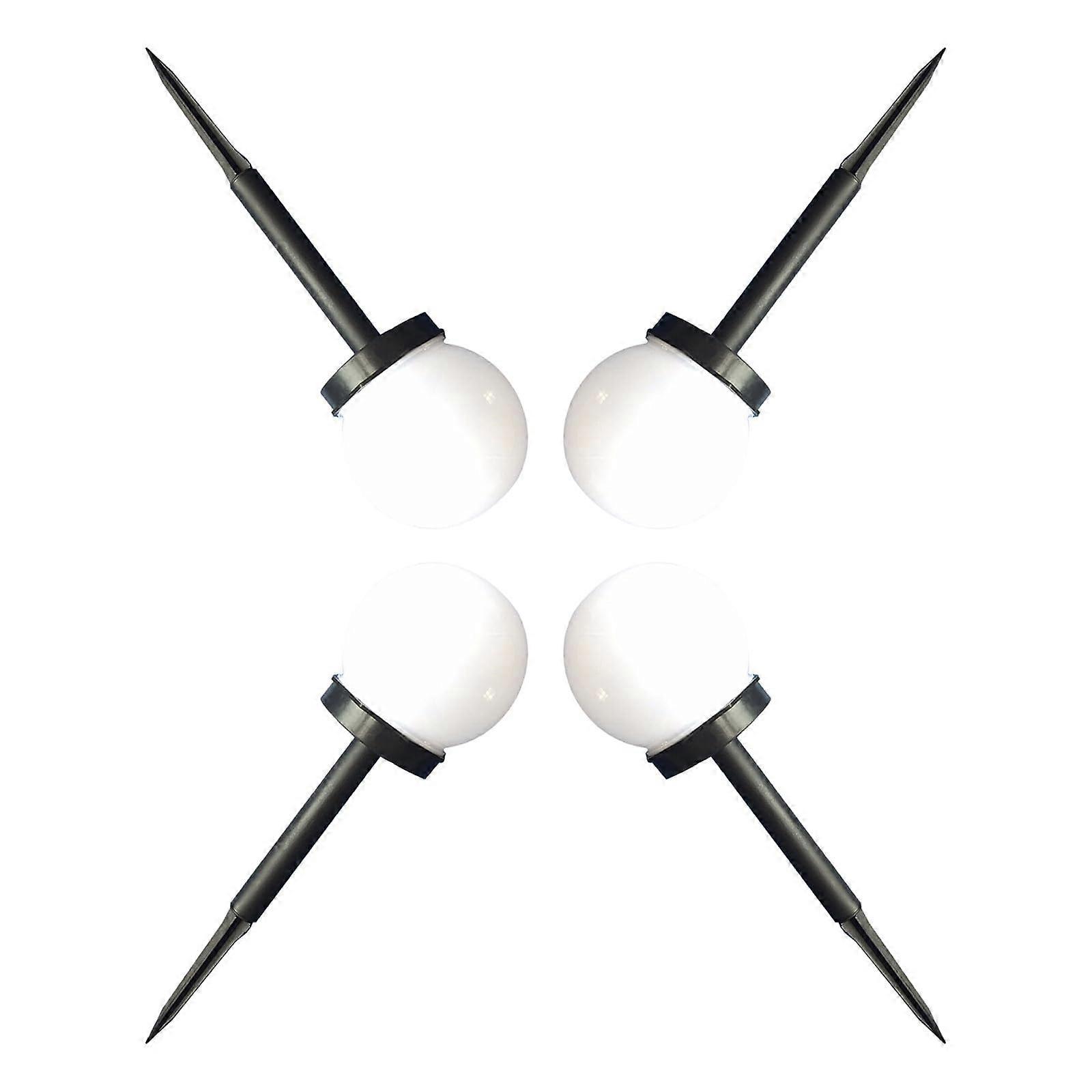 4pcs Solar Garden Lights Outdoor Crackle Globe LED with Automatic Light Sensor Weather Resistant
