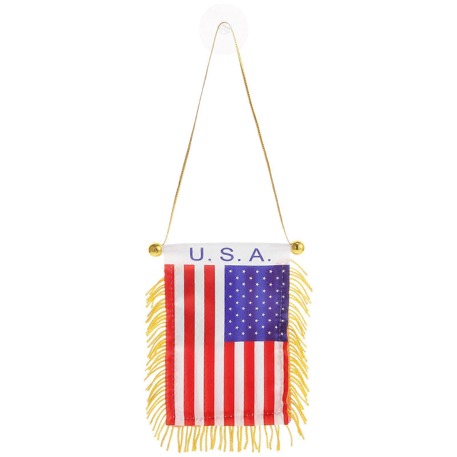 Automobile Flag Hanging Ornament for Rearview Mirror
