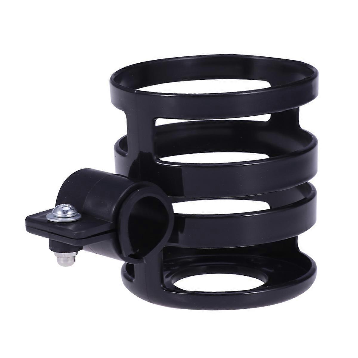 Black Stroller Bottle Rack for Bottle Holding Made of Plastic Single Unit