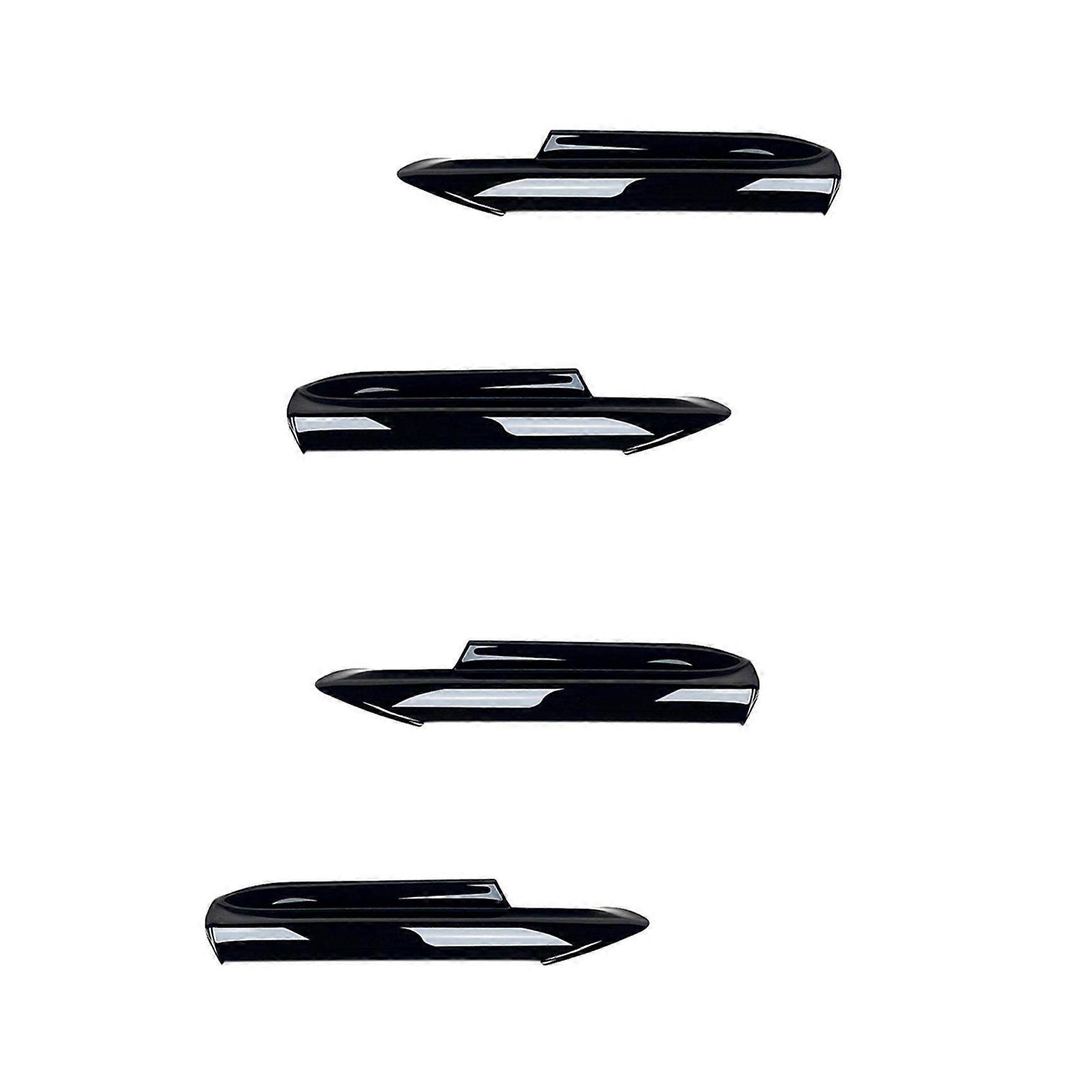 4x for BMW 3 Series E90 E91 M-Tech 320I 330I 2005-2008 Front Bumper Lip Angle Diffuser Splitter Spoiler Protector Black