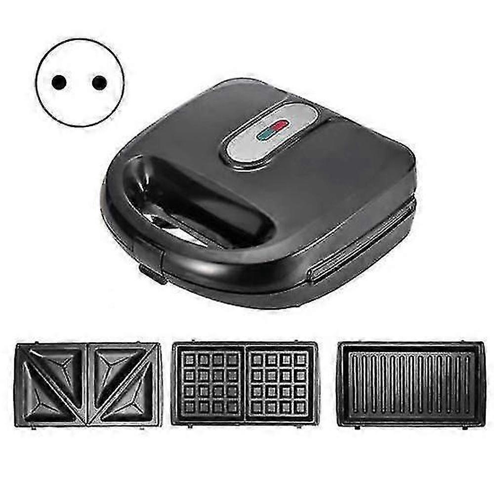 Electric Waffle Maker with Removable Non-Stick Plates, 750W, EU Plug