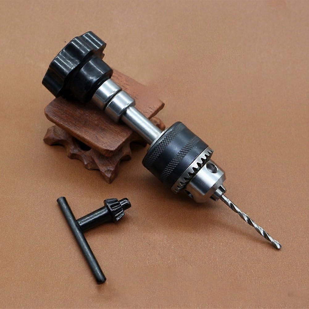 Hand Drill for Woodworking and DIY, Manual Drill with NonSlip Chuck Grip, Alloy Body 0.56.5mm