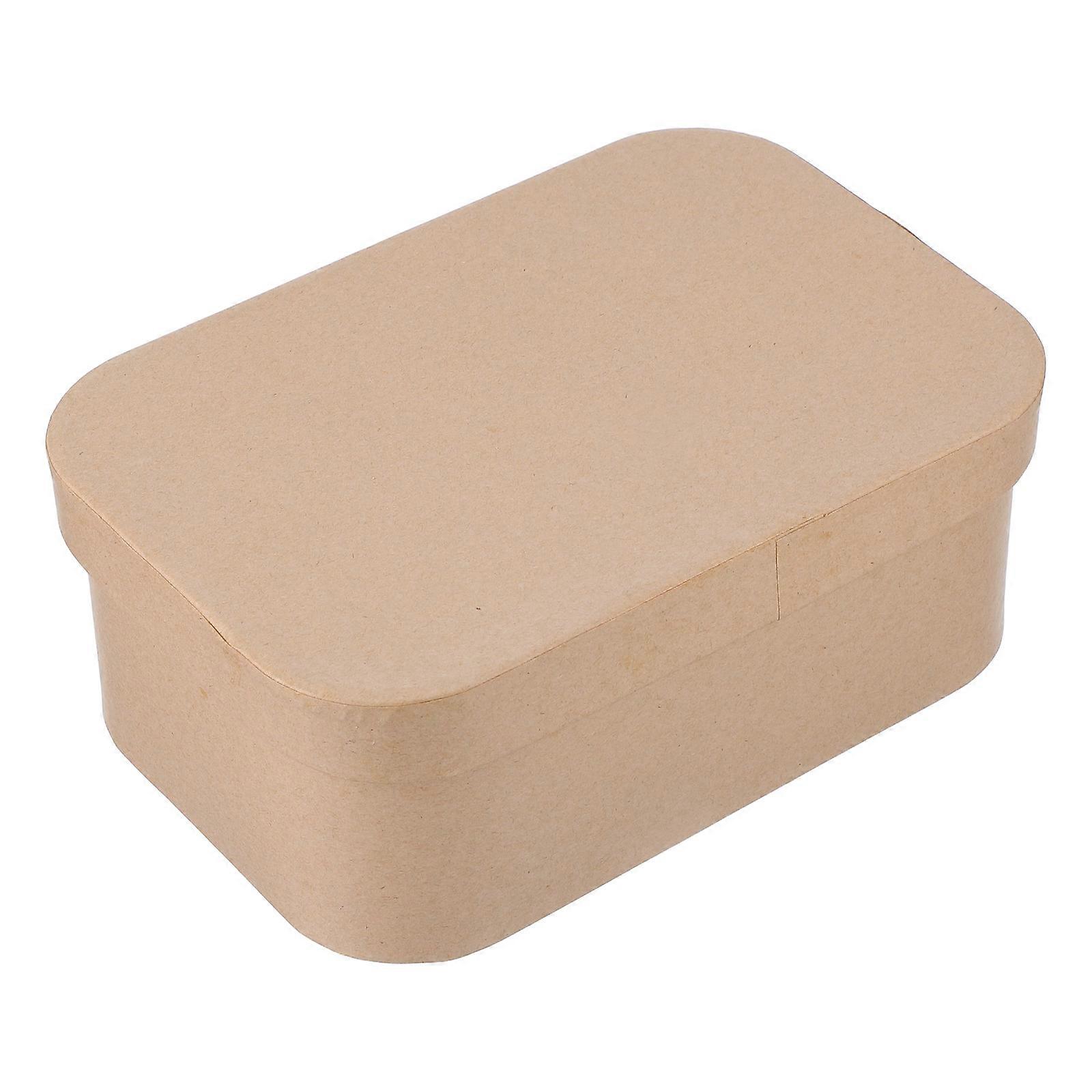 DIY Round Paper Box with Lid for Cardboard Storage