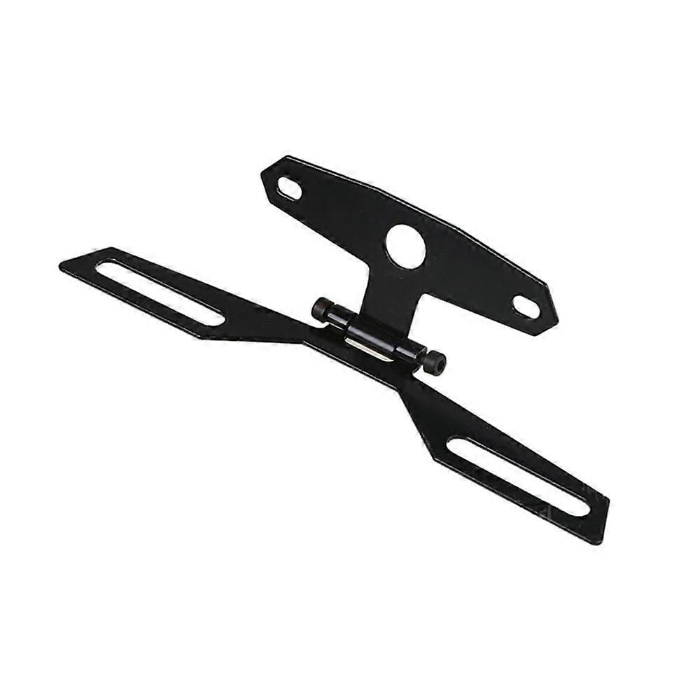 Adjustable Motorcycle License Plate Holder with Taillight, Foldable Universal Number Plate Bracket