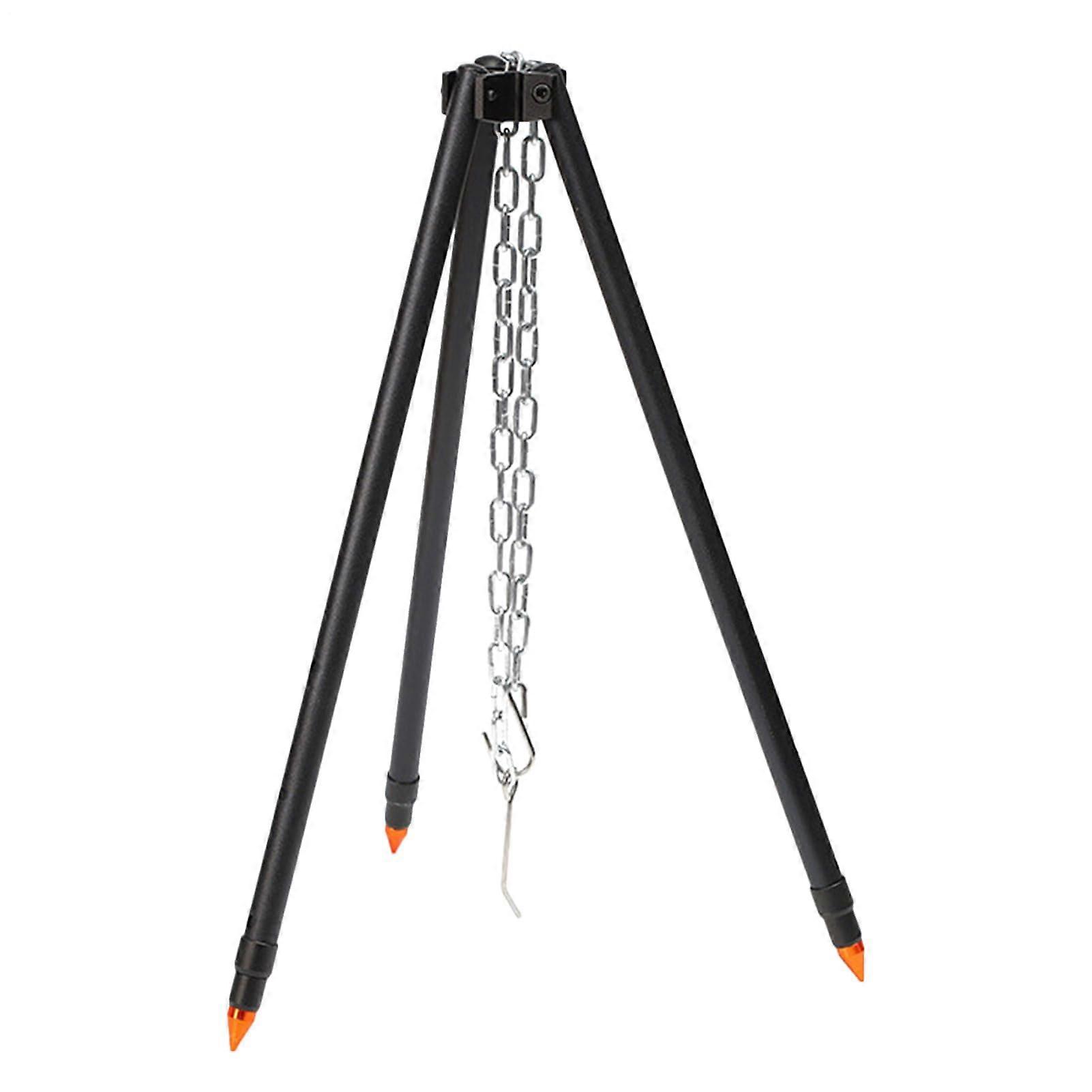 Camping Tripod Grill Adjustable Foldable Stand with Hanging Chain for BBQ and Outdoor Cooking