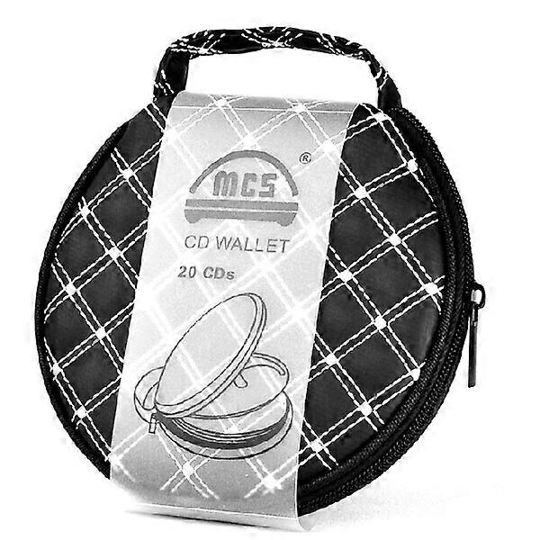 Cd Wallet Bag Round Car Cd Holder for 20 Disc Storage Organizer