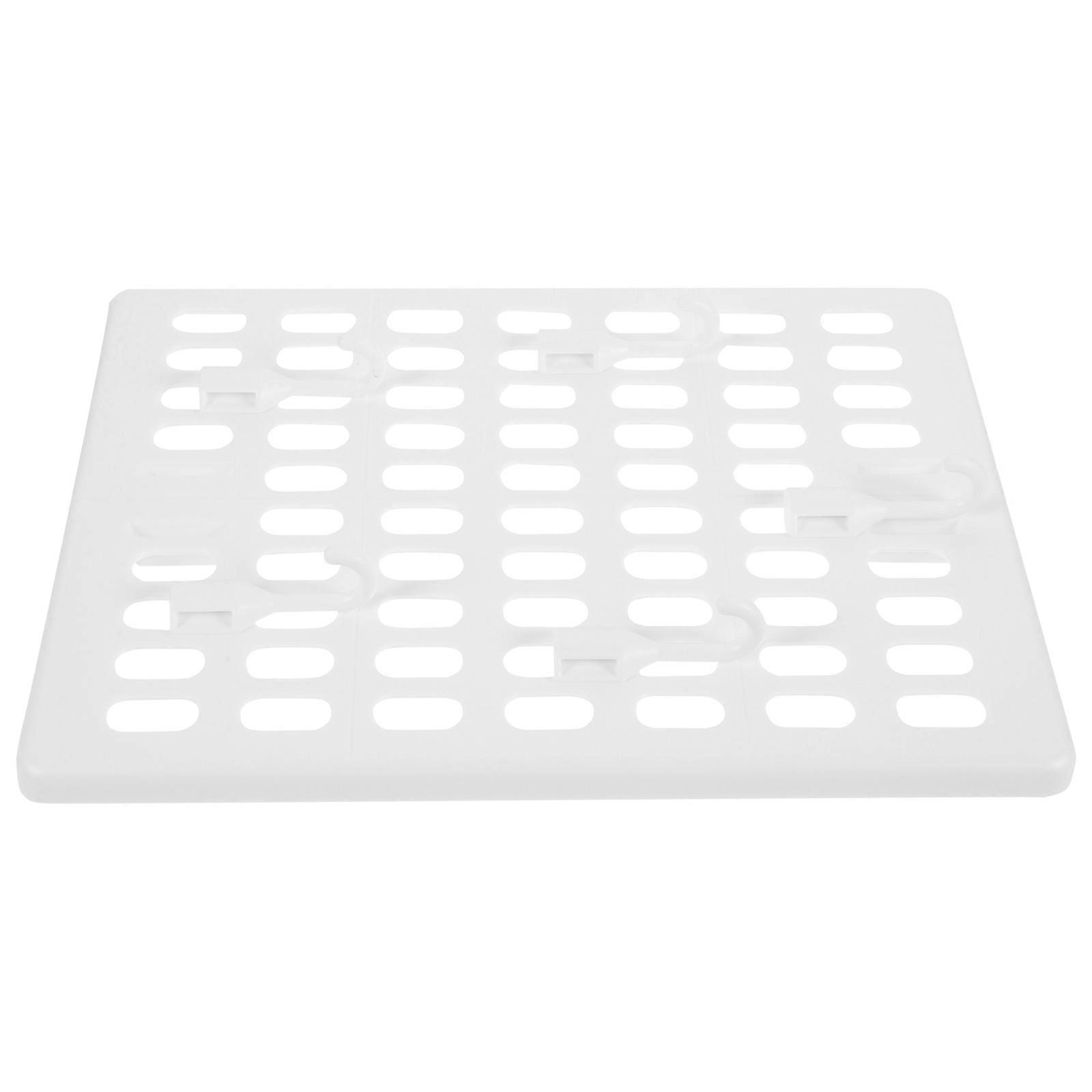 Plastic Peg Board Wall Storage Rack for Storage 1Set White Wall Hanger