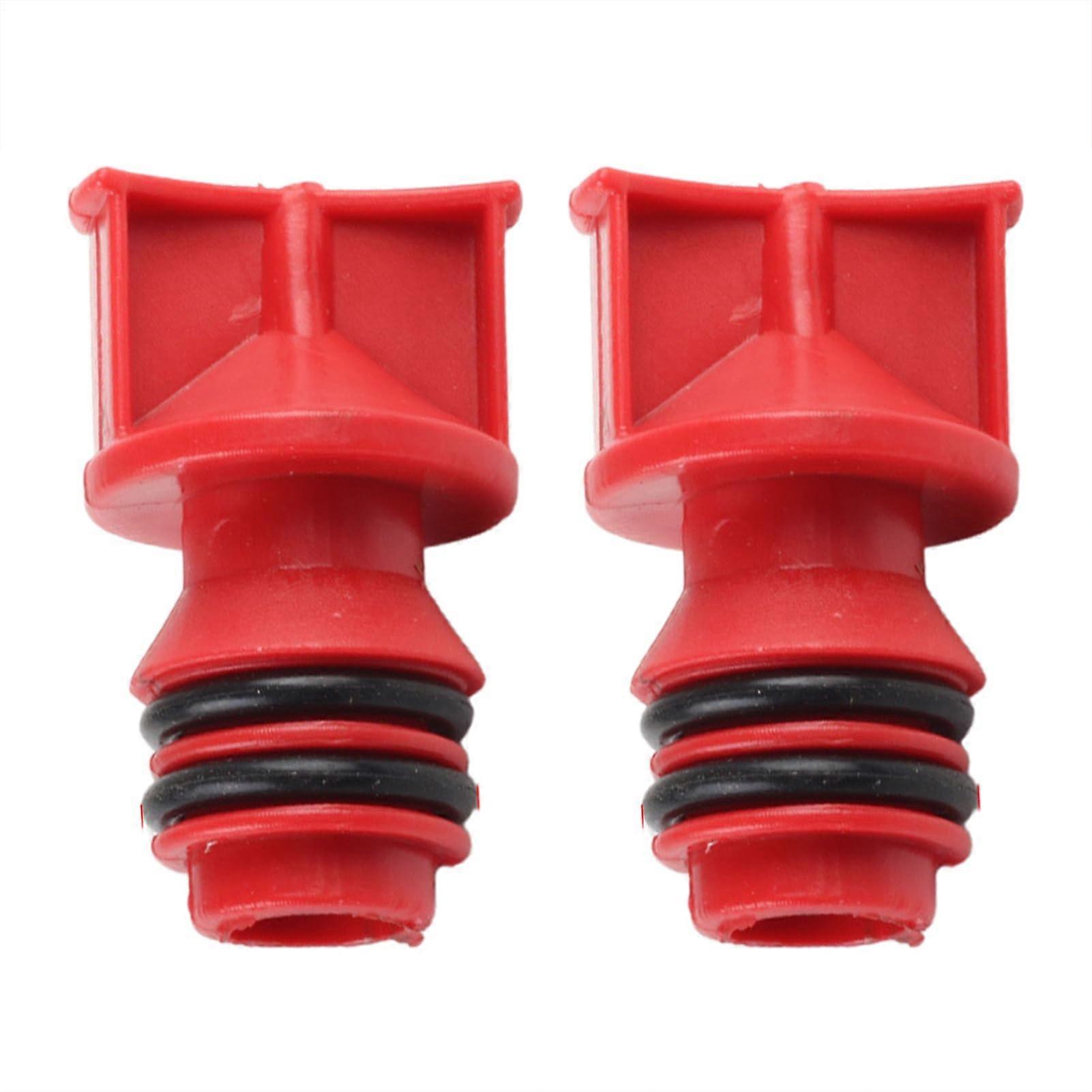 Air Compressor Oil Cap Plug 17mm Red Vented ABS Replacement for Quick Installation