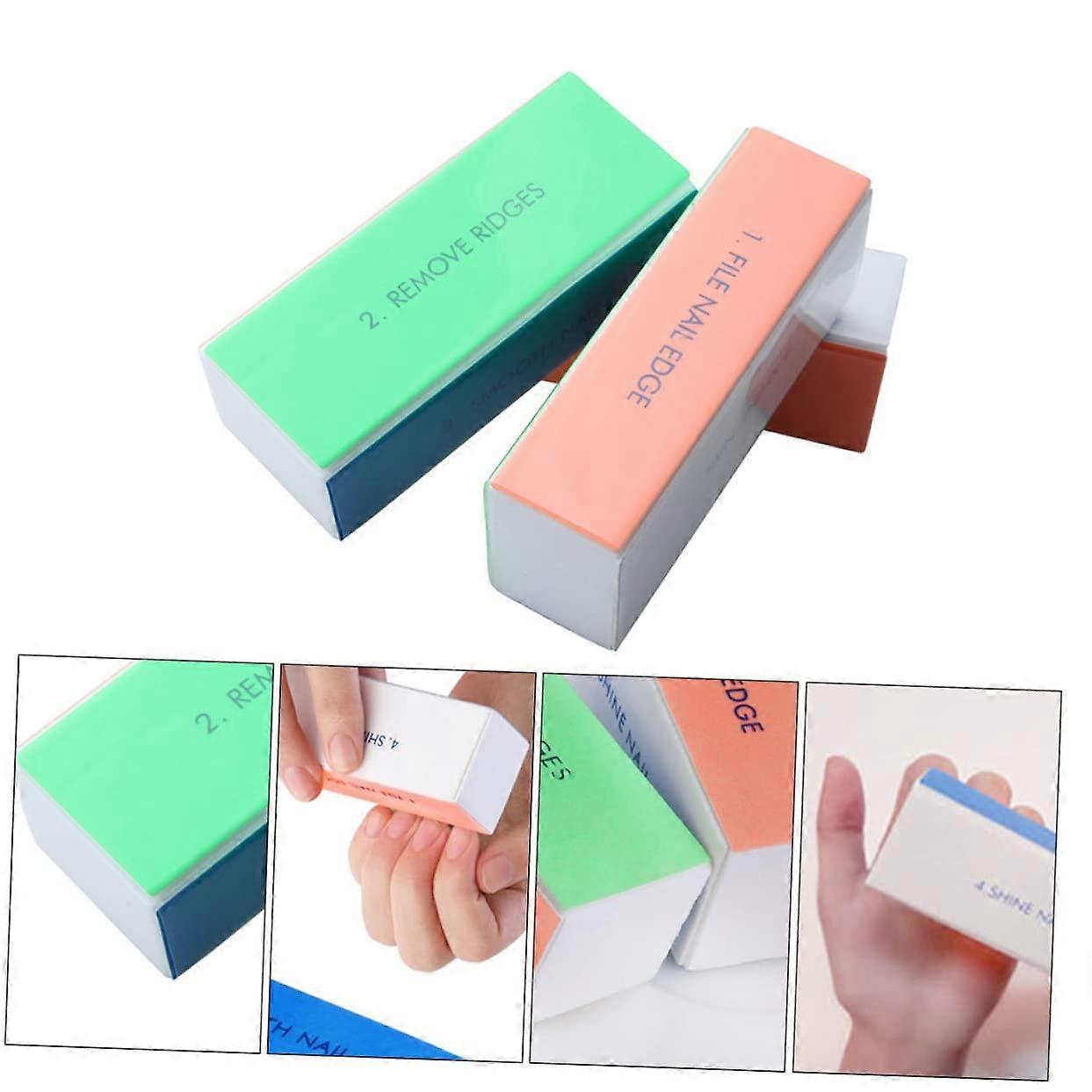 10pcs Four Sided Nail Buffer Block for Professional Manicure and Fast Polishing
