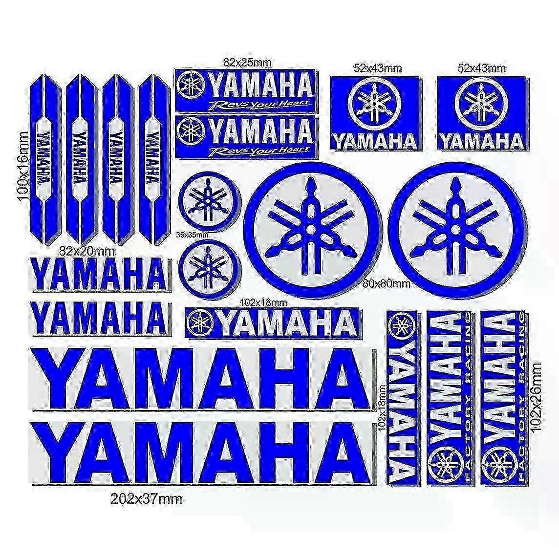 Nouvelle bande adhésive latérale en vinyle pour casque de moto Yamaha - Décoration de style avec matériau de qualité supérieure