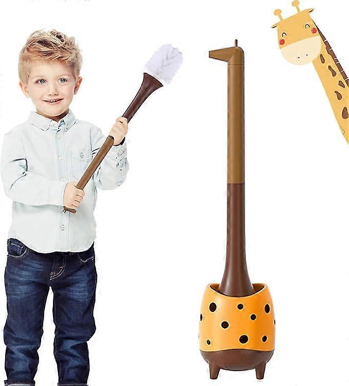 Brosse WC en forme de girafe, poils en polypropylène