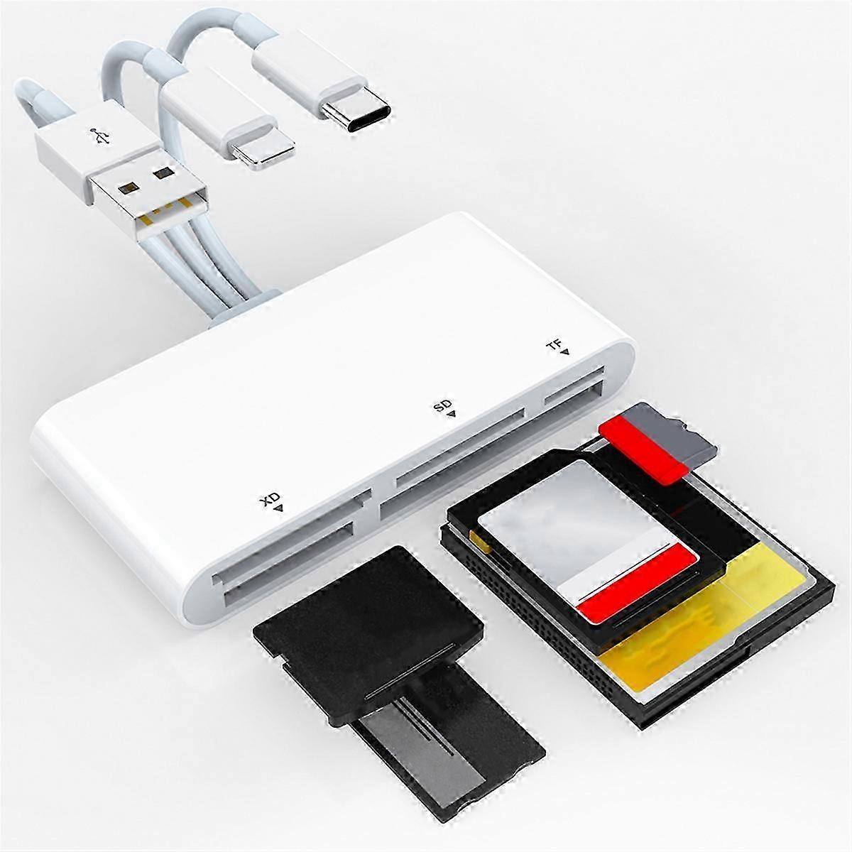 5-in-1 Memory Card Reader USB OTG Adapter TYPE-C card reader