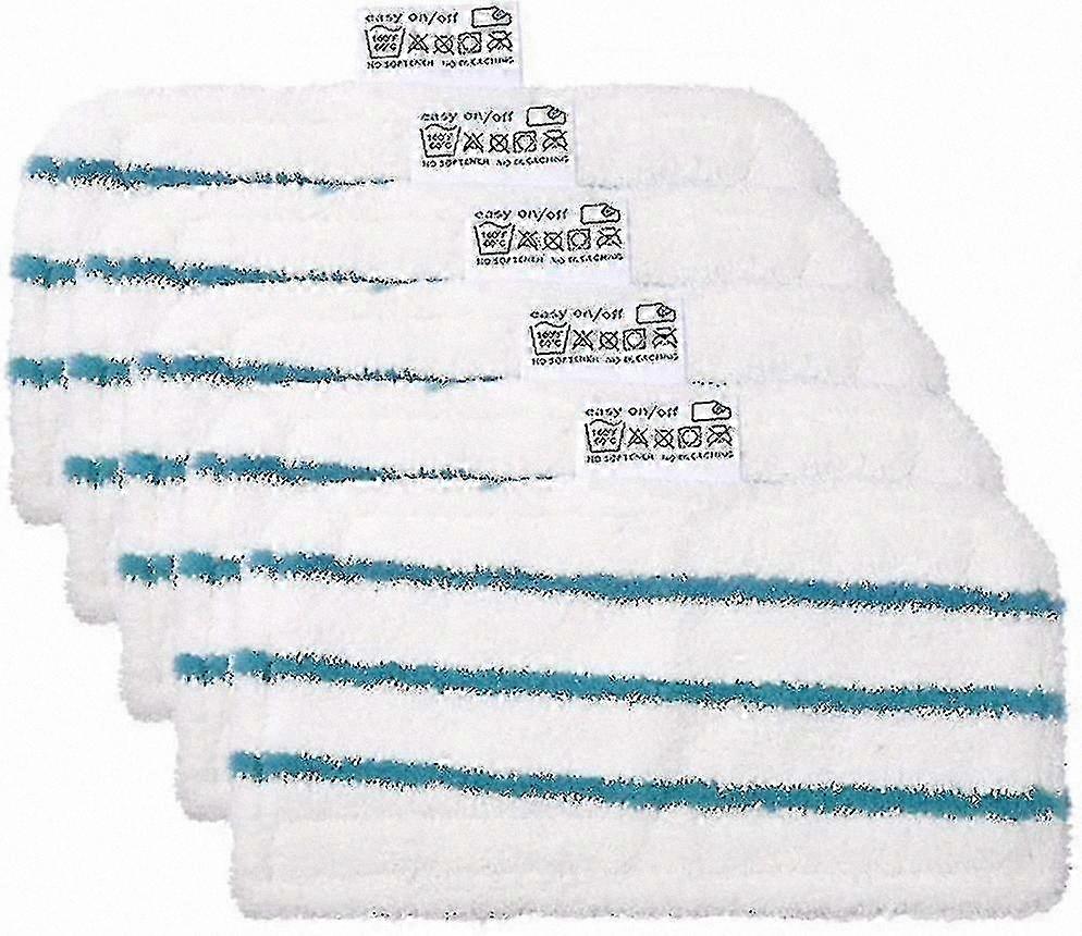 Microfiber Cleaning Pads for Steam Mops, Reusable and Washable, 5-Pack