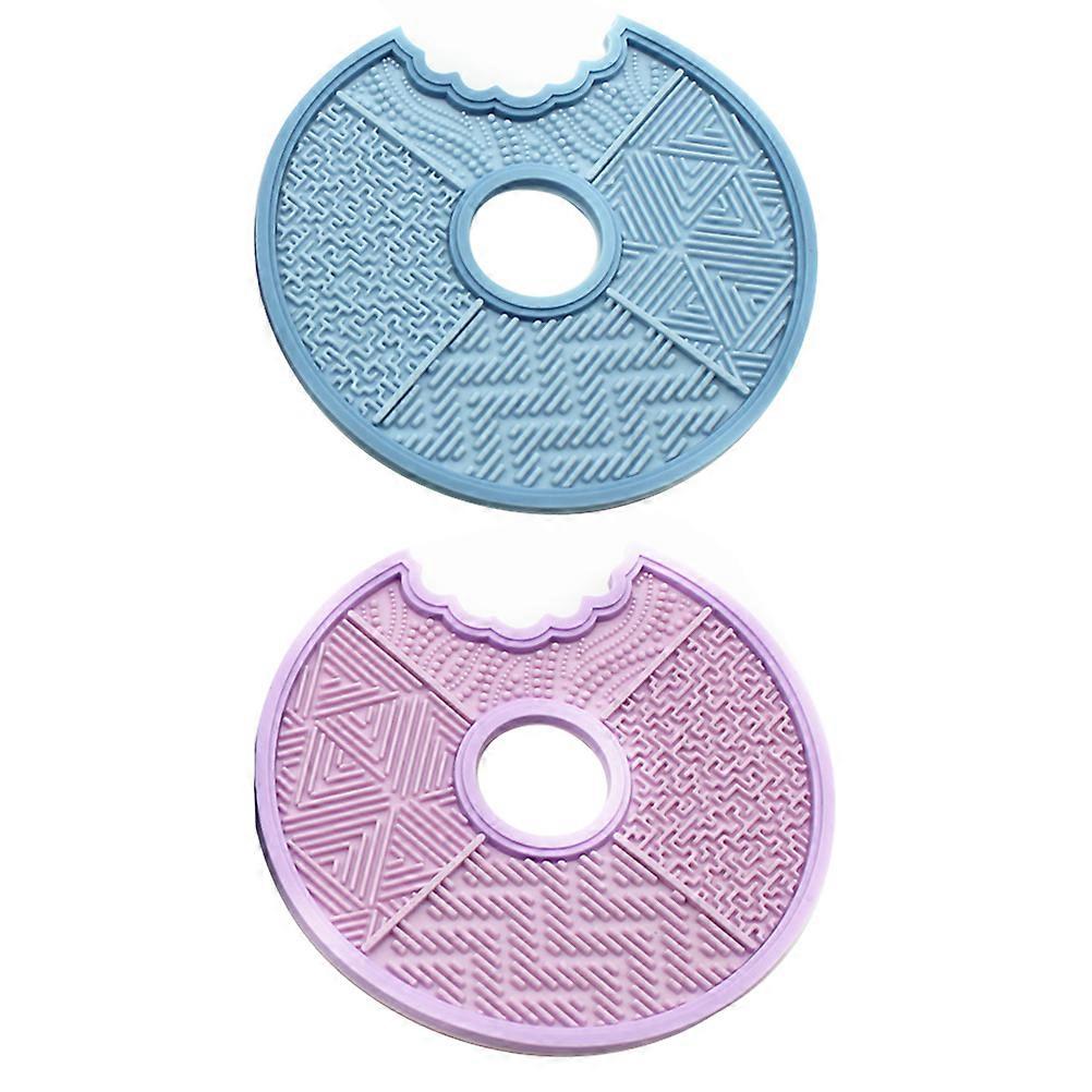 Makeup Cleaning Pad Silicone Brush Cleaner for Cleaning 4Pcs Set