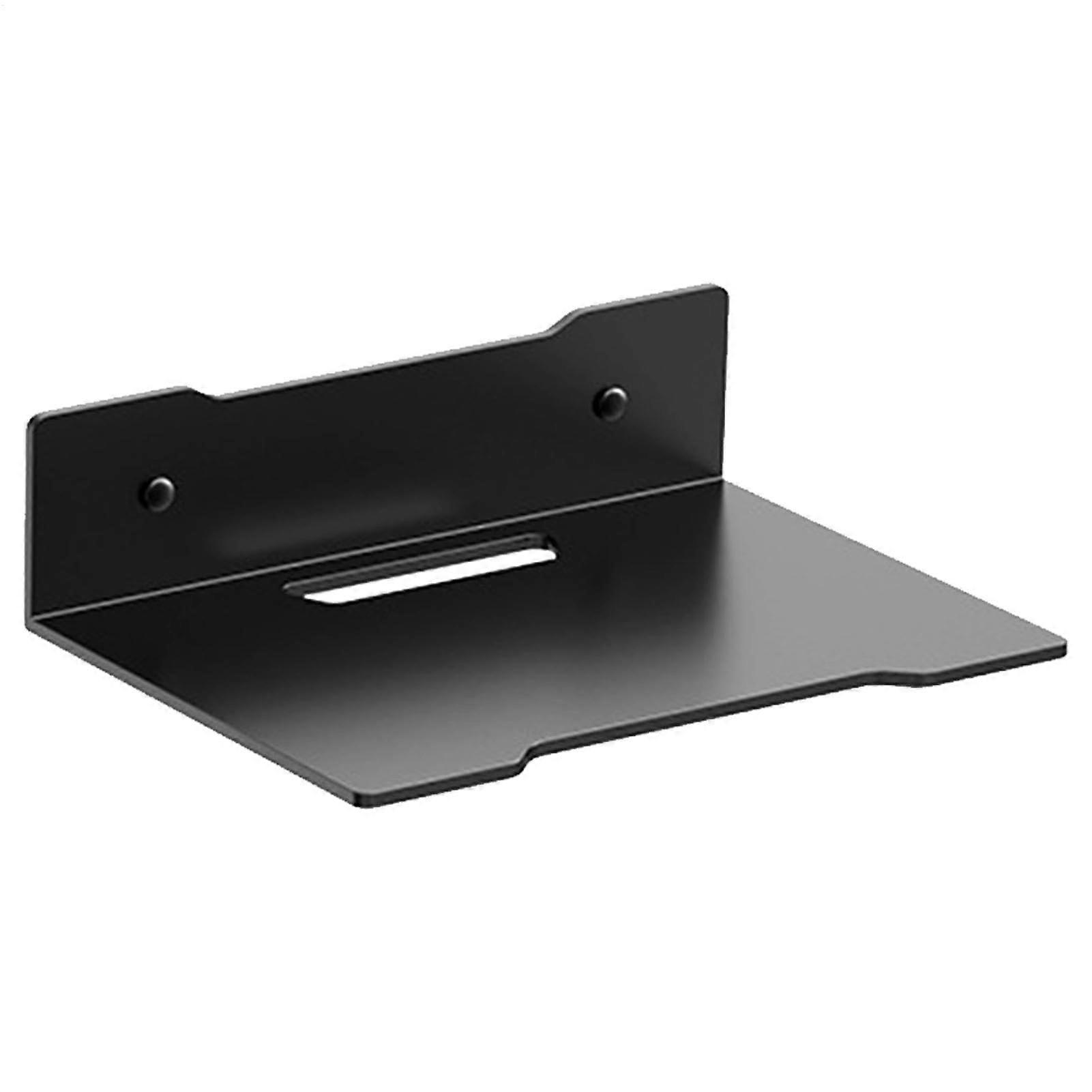 Wall Mount Router Shelf with Cable Management Hole, Metal Holder for Router, Camera and Electronics