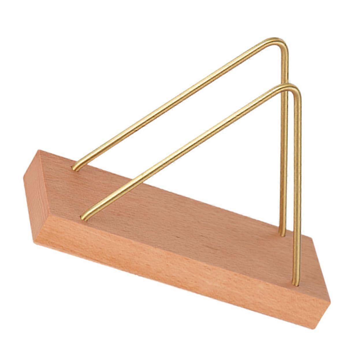 Wooden Napkin Holder Rustic Decorative Triangle Design for Dining Table Kitchen and Restaurant