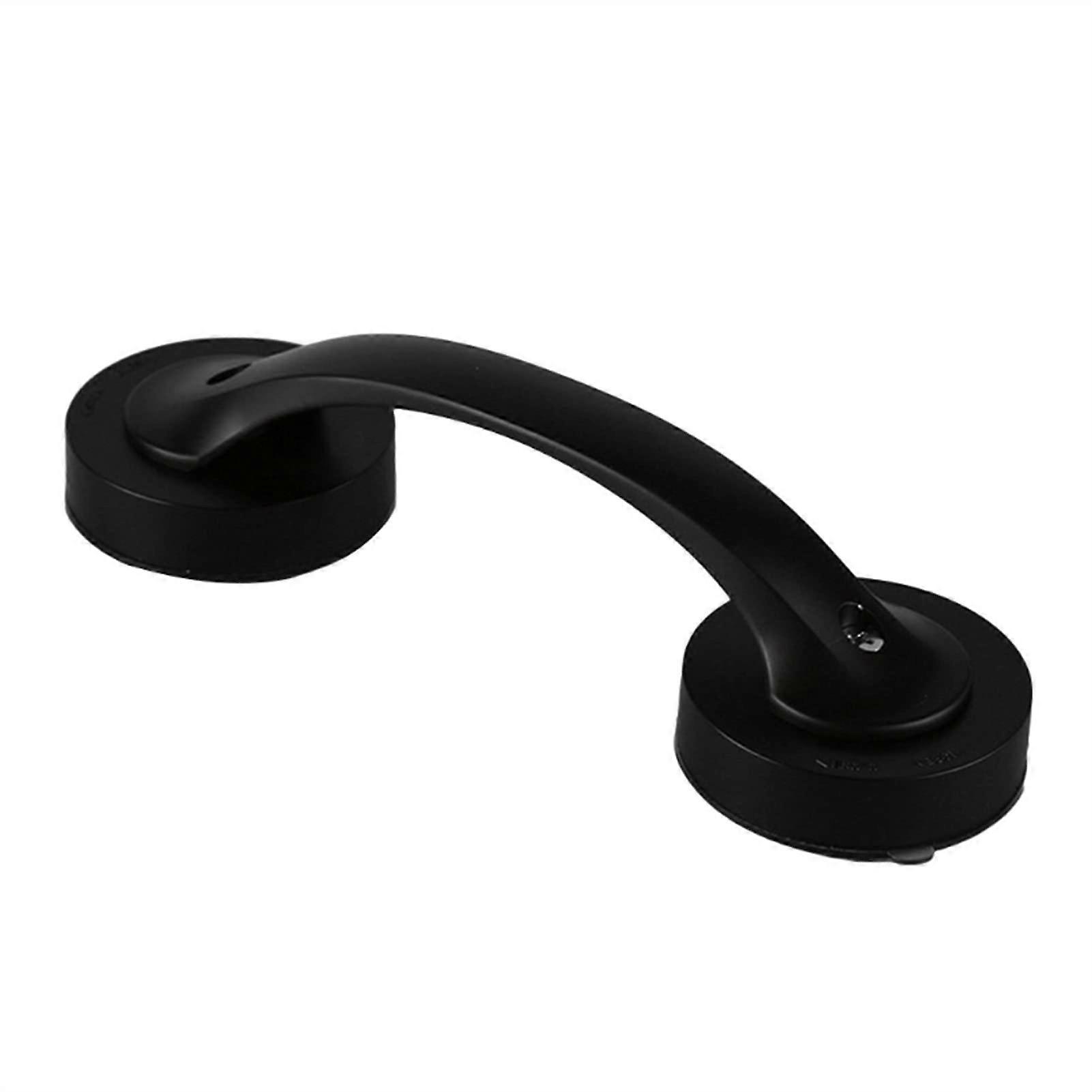 Bathroom Grab Bar with Secure Suction Grip, AntiSlip Shower Handle, Tool Installation, Black