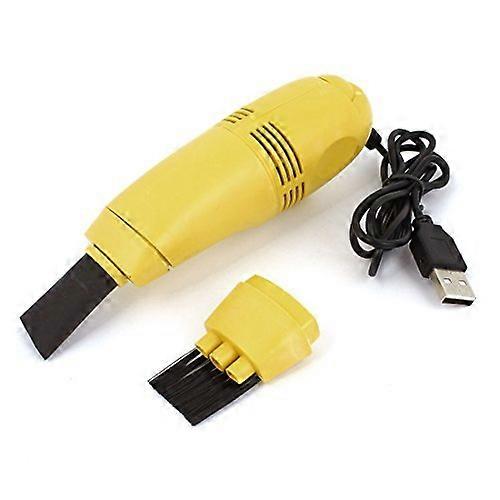 Mini USB Keyboard Vacuum Cleaner for Laptop and Computer Dust Removal Yellow