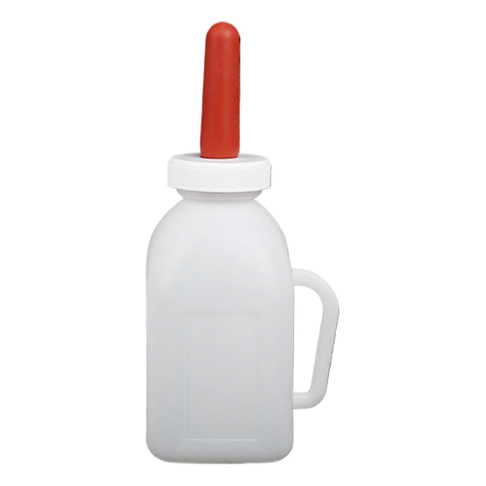 Goat Feeding Bottle with Teat for Lambs Calves Sheep, Durable PP Material and Precise Dosage Control