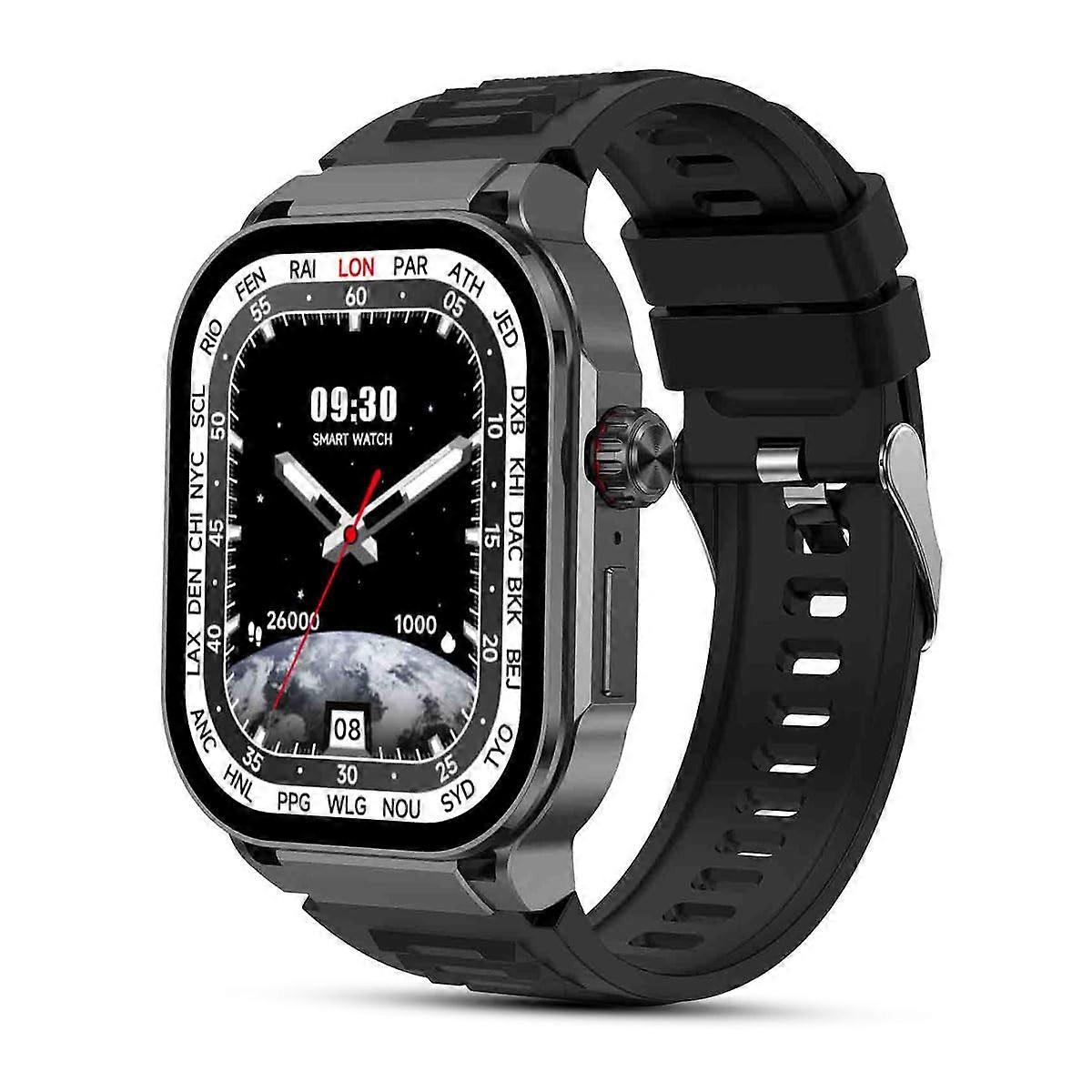 2.06' AMOLED Smart Watch with Bluetooth Calling, Waterproof Fitness Tracker for Android and iOS