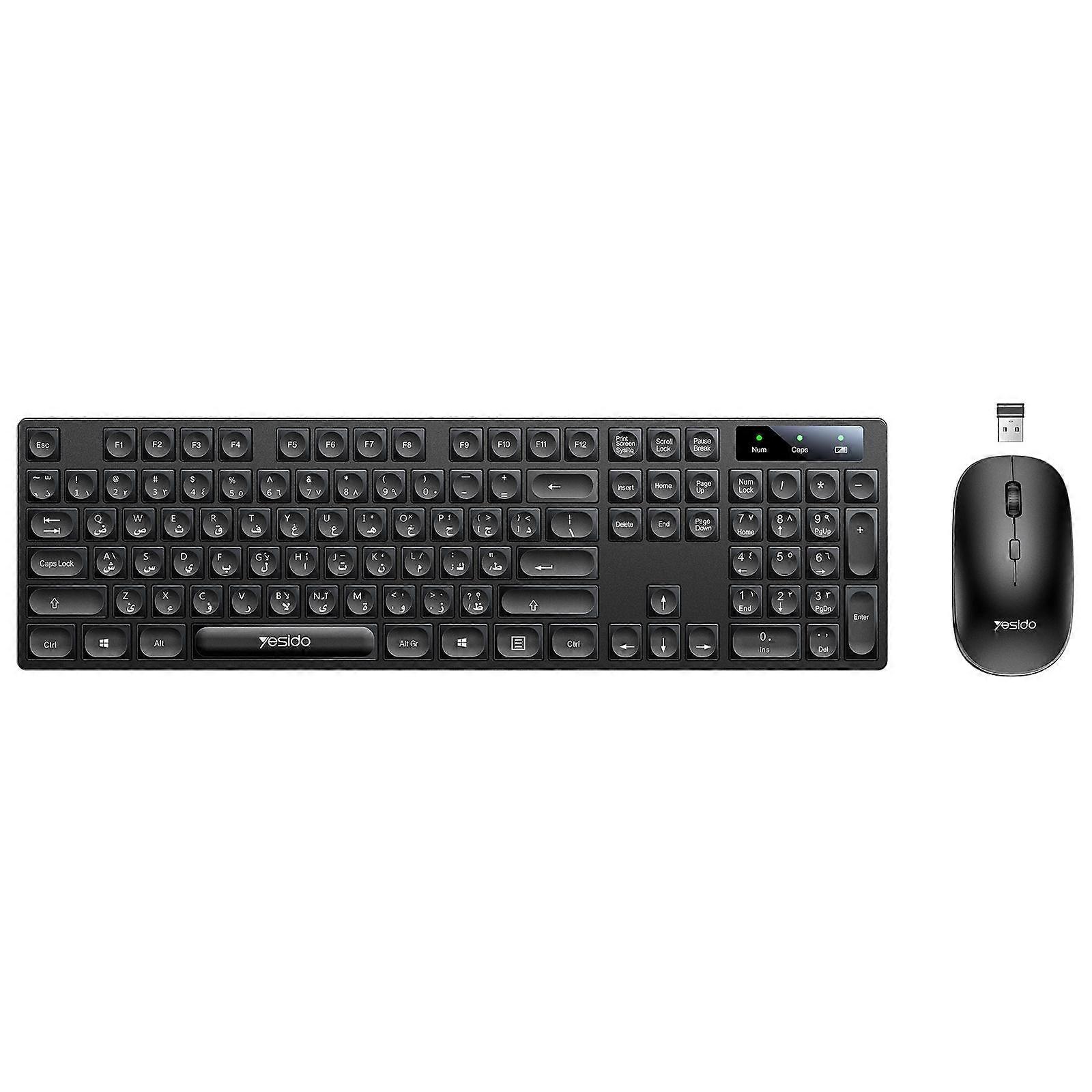 KB42 Wireless Keyboard Mouse Set Arabic Version