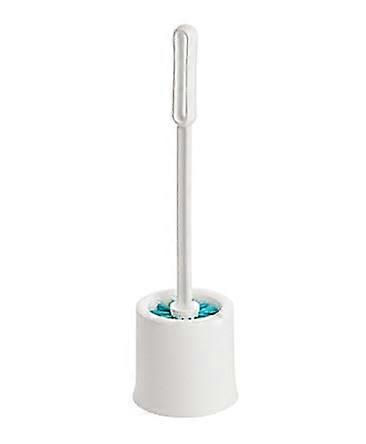 Long Handle Toilet Brush for Bathroom Cleaning with SplashReducing Head and Efficient Scrubbing