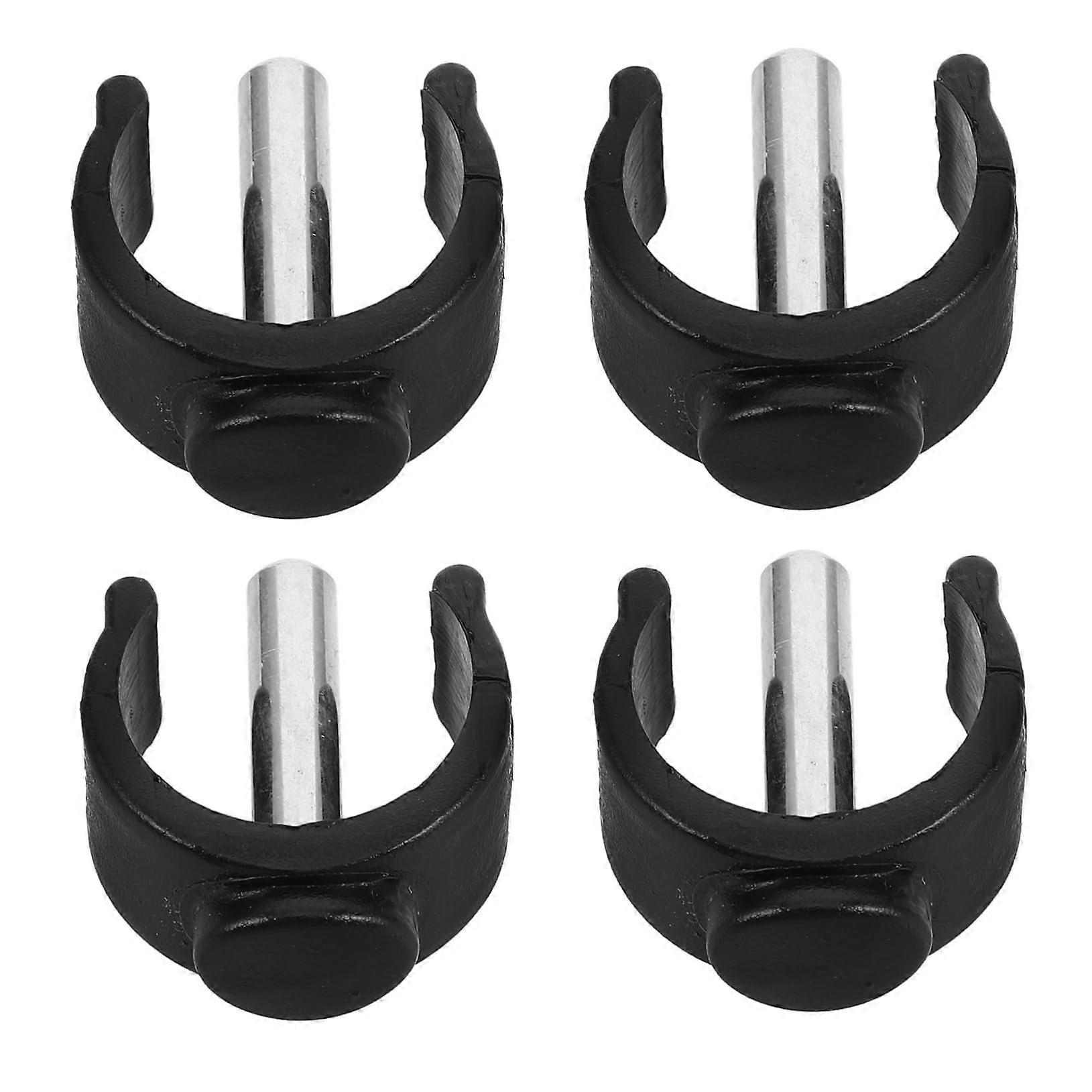 Walking Cane Accessories Adjustable CShape Walker Clamp 4pcs Quick Fit Buckles for Crutches