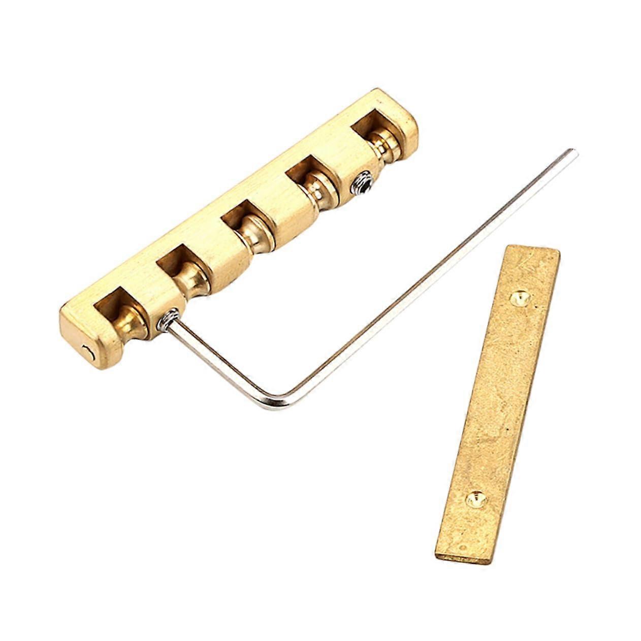 Guitar Brass Nut and Saddle Enhanced Tone Sustain Buzz Noise Reduction Adjustable String Action