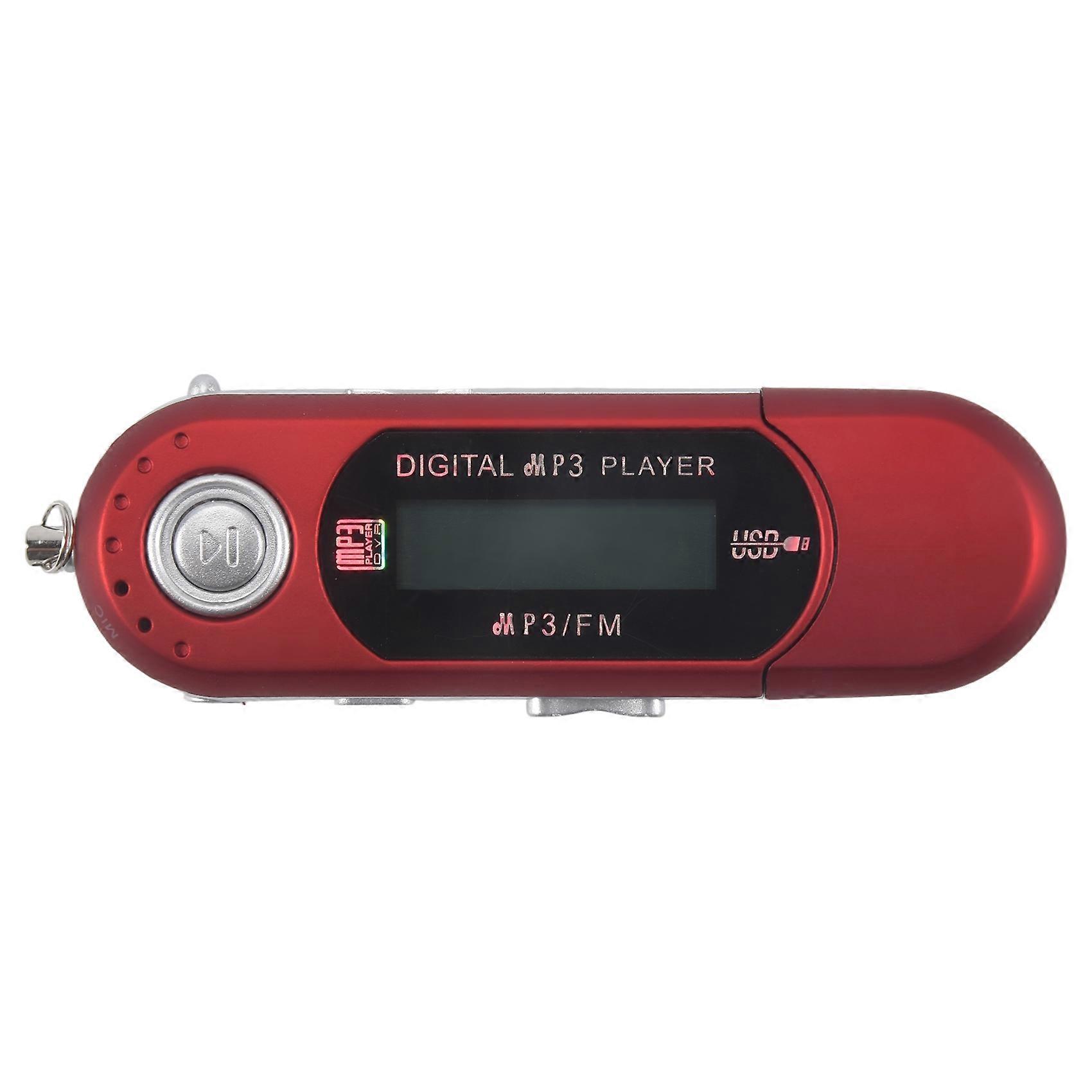 Mini MP3 Player Small Flash Drive Multilanguage LCD Music Player (C)