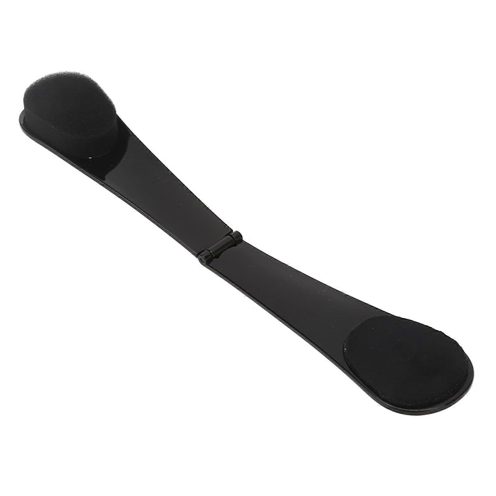 Self Tanning Back Applicator with Extendable Folding Handle and DualSided Sponge for Even Smooth Application Black
