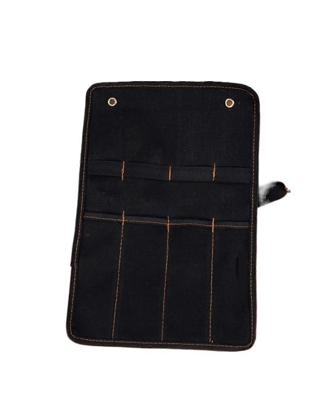 Heavy Duty Canvas Tool Roll Organizer with MultiPocket Storage for Chisels and Wrenches