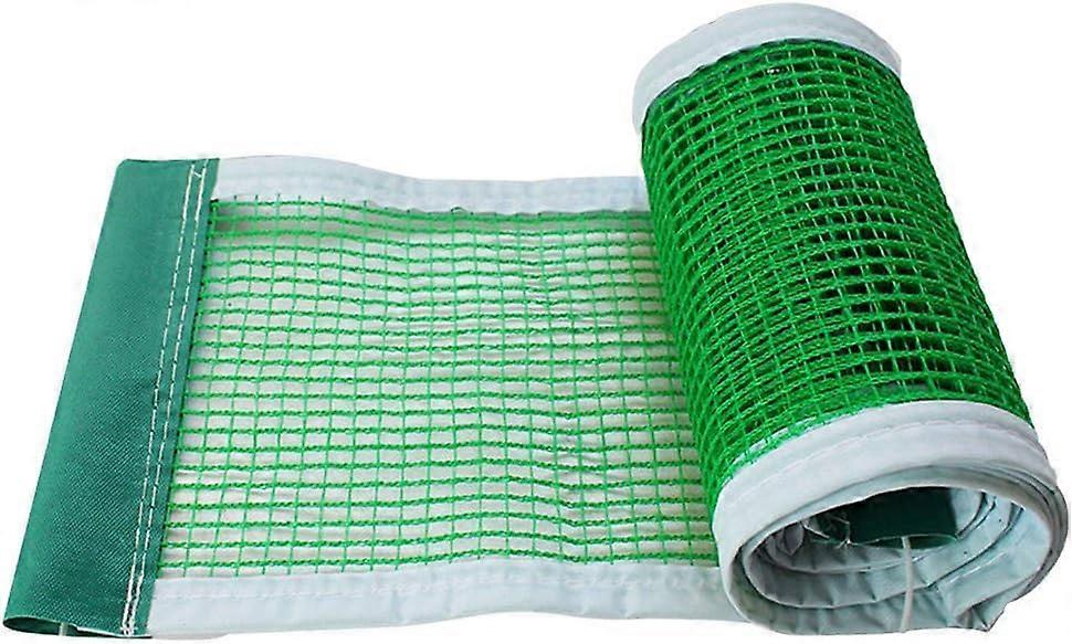 Retractable Table Tennis Net Replacement for Indoor and Outdoor Training, Green