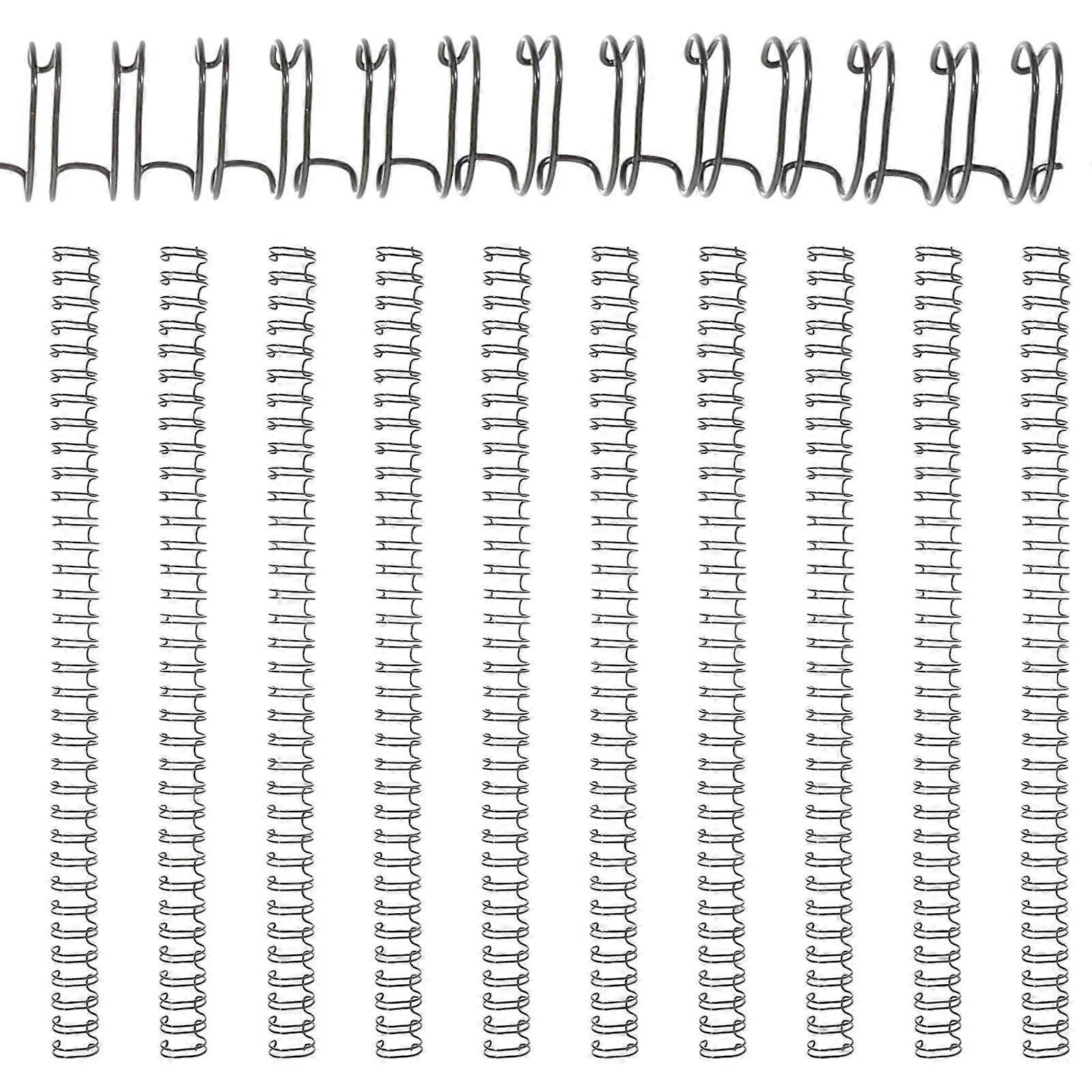 Loose Leaf Binder Rings Iron Binding Spines for 100Pcs Notebook Replacements