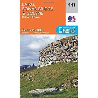 OS Explorer carte (441) Lairg, Bonar Bridge et Golspie