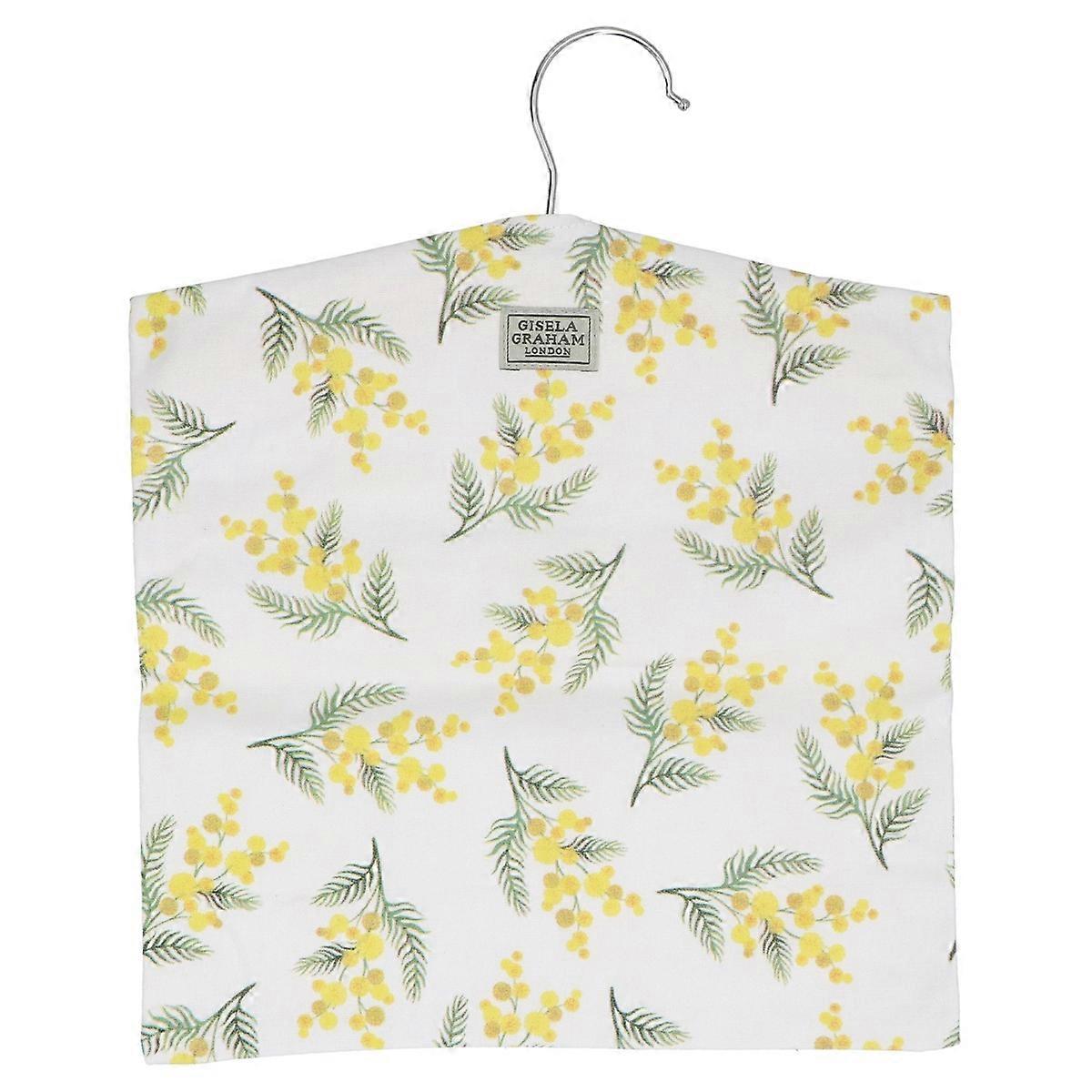 Gisela Graham Mimosa Design Spring Fabric Peg Bag