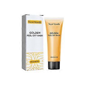 West Month Gold Peel-Off Mask - Cleanses Skin, Exfoliates, Repairs Dullness, Reduces Fine Lines, And Smoothes Skin