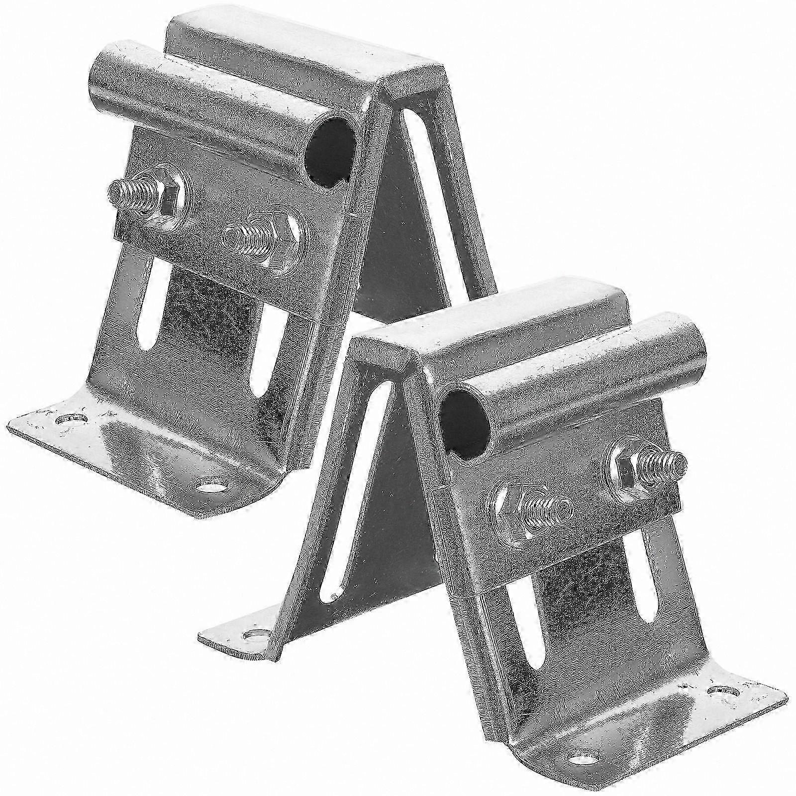 2-Pack Adjustable Garage Door Top Bracket Hardware