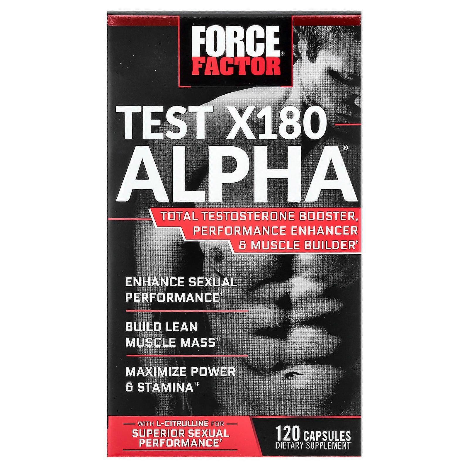 Force Factor, Test X180 Alpha, Testosterone Booster, 120 Capsules