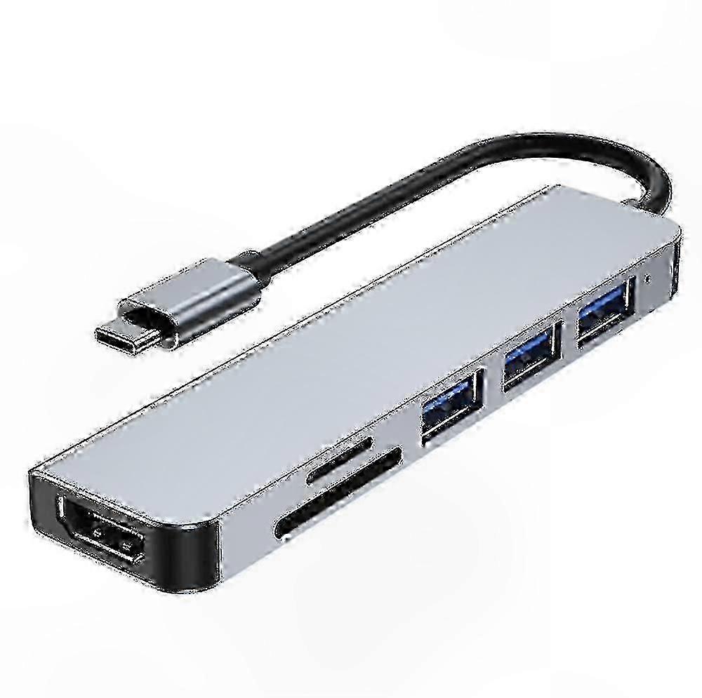 6-in-1 USB C Multiport Adapter Hub for Multiple Devices