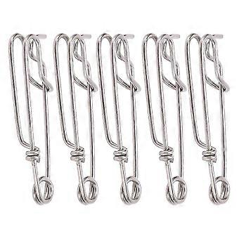 5PCS Long Line Clips Snap Swivel Sea Fishing Connectors Closed Eye Hanging Buckle Quick Pin Tool1.8cmx60MM Super perfect quality